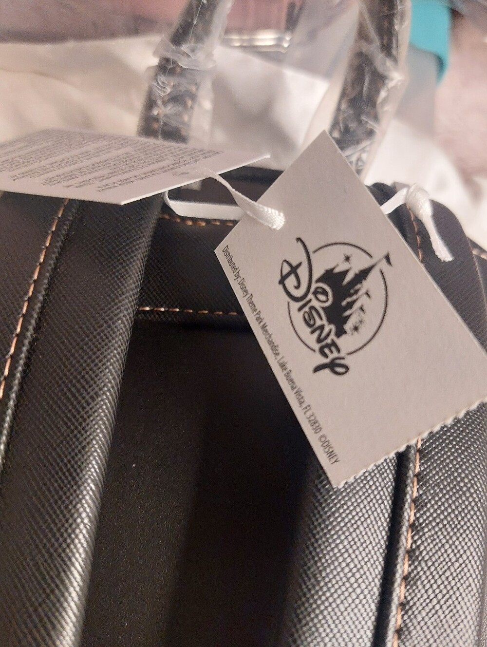 Disney Club 33 Exclusive Black Loungefly mini backpack Rare NEW - Picture 10 of 13